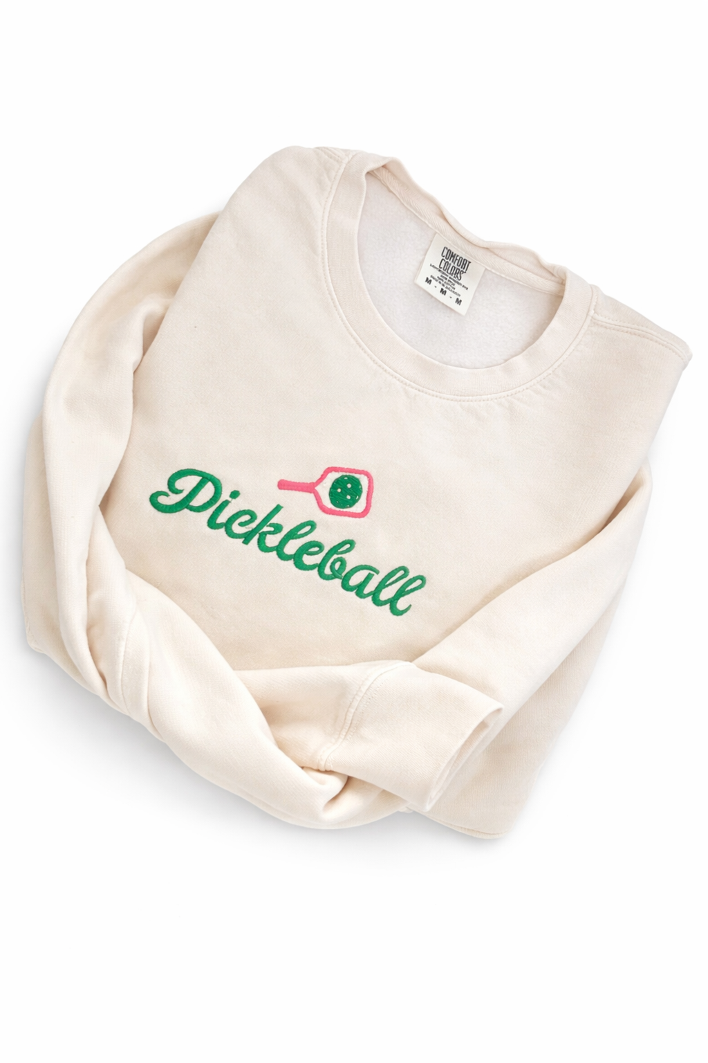 pickleball embroidered comfort colors sweatshirts