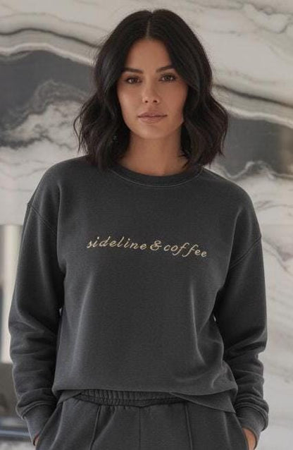 Embroidered Game Day Mom Sweatshirt | Comfort Colors Crewneck