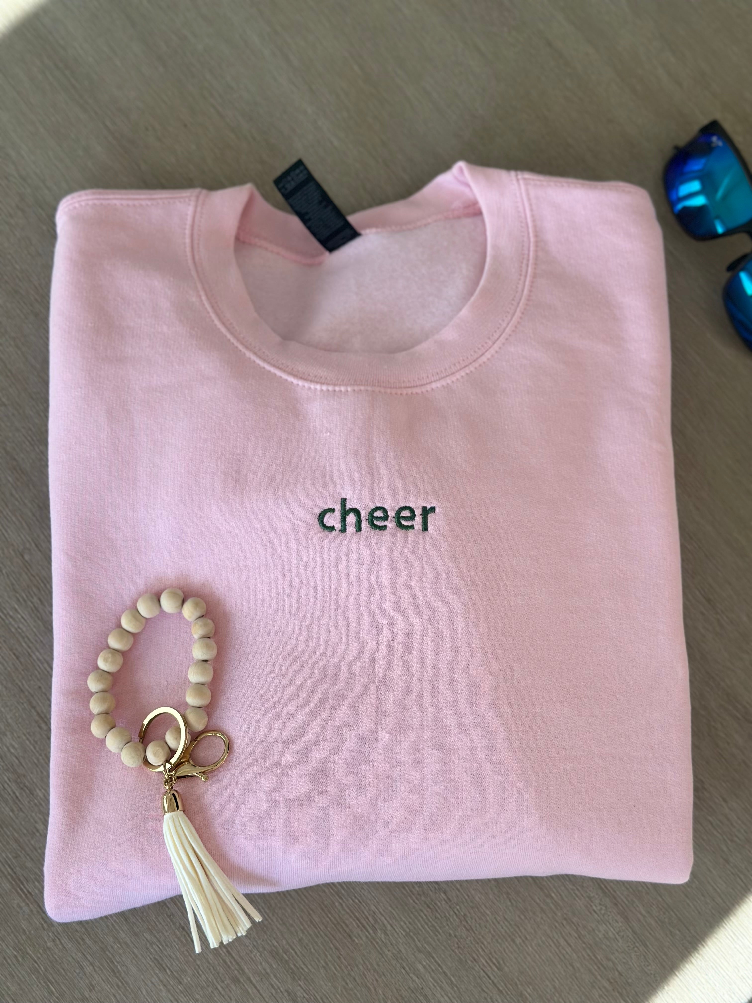 Cheer Embroidered Sweatshirt