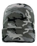 Sportsman SP12 cuffed beanie – Grey Camo