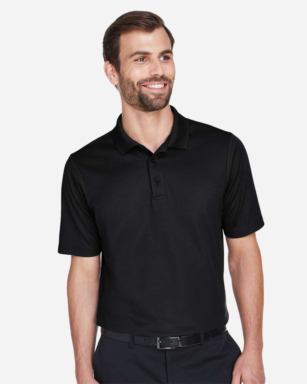 Premium – Devon & Jones CrownLux polo, Black