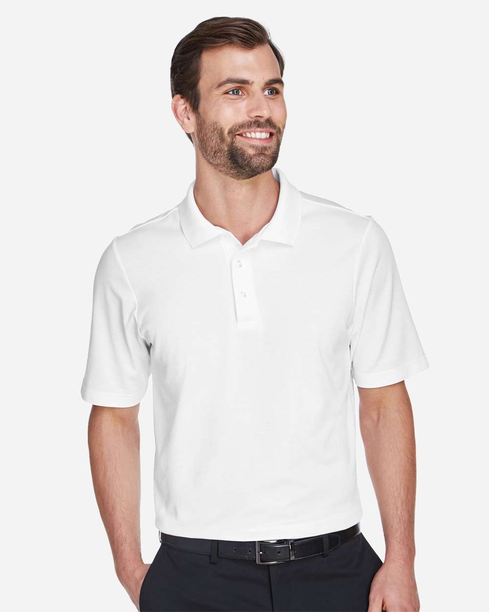 Premium – Devon & Jones CrownLux polo, White