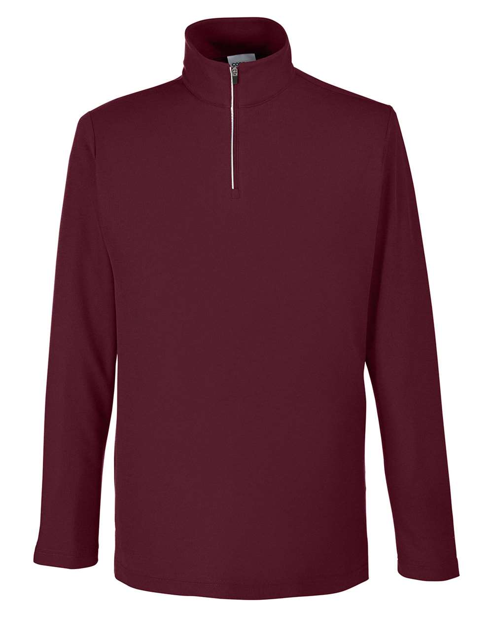 Performance embroidered quarter-zip CORE365 CE405 in Burgundy