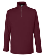 Performance embroidered quarter-zip CORE365 CE405 in Burgundy