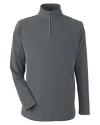 Performance embroidered quarter-zip CORE365 CE405 in Carbon Heather