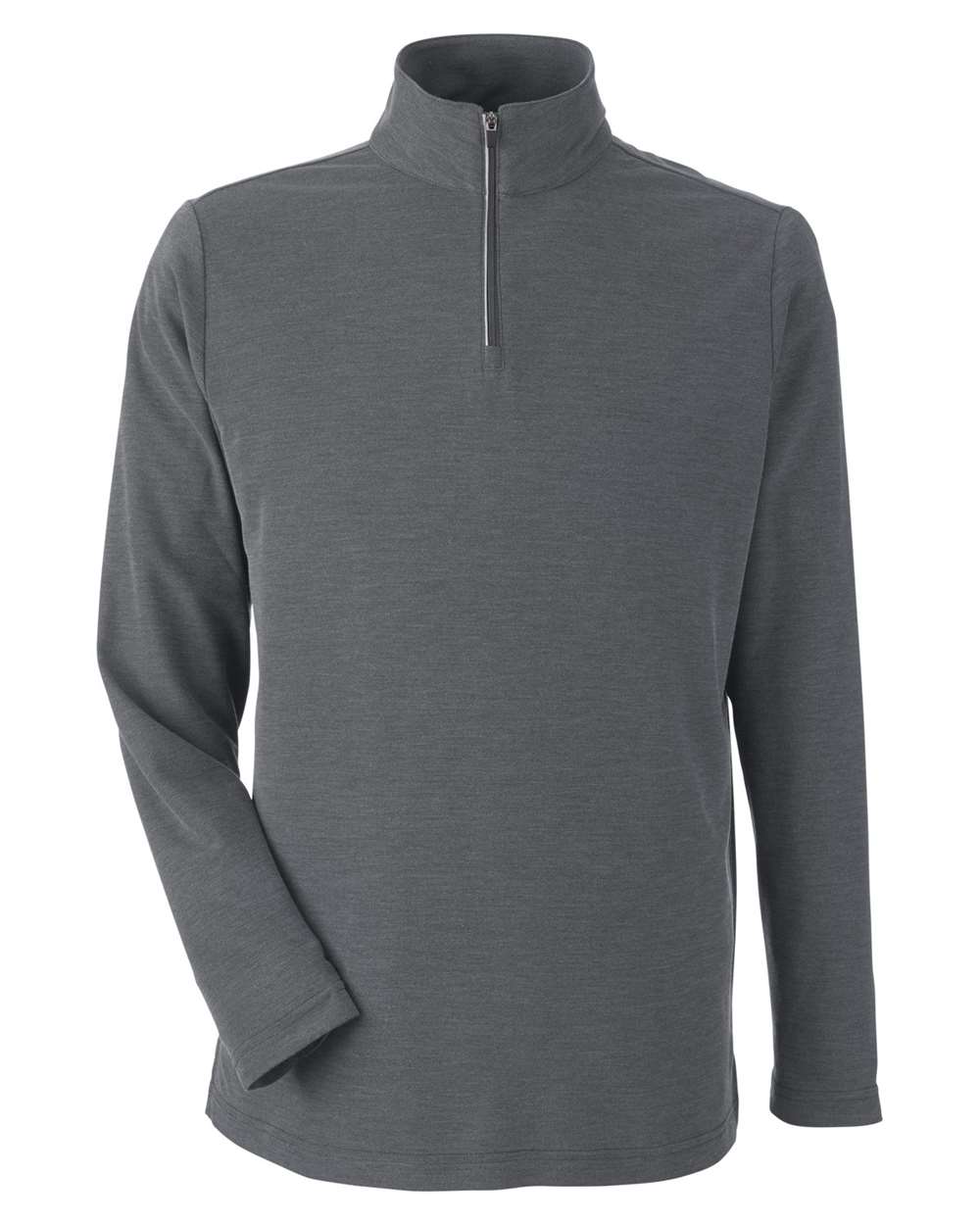 Performance embroidered quarter-zip CORE365 CE405 in Carbon Heather