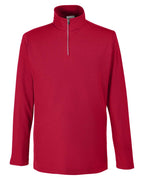 Performance embroidered quarter-zip CORE365 CE405 in Classic Red
