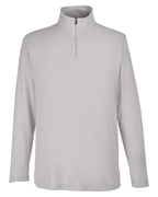 Performance embroidered quarter-zip CORE365 CE405 in Platinum