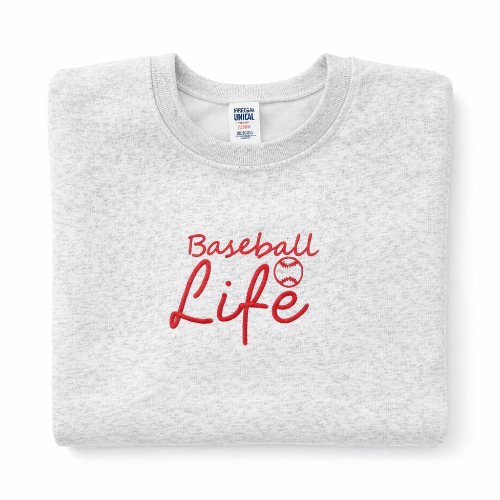 Baseball Mom Sweatshirt, Game Day Baseball Shirt Embroidered Sports Mom Crewneck  Sports Mom Gift
