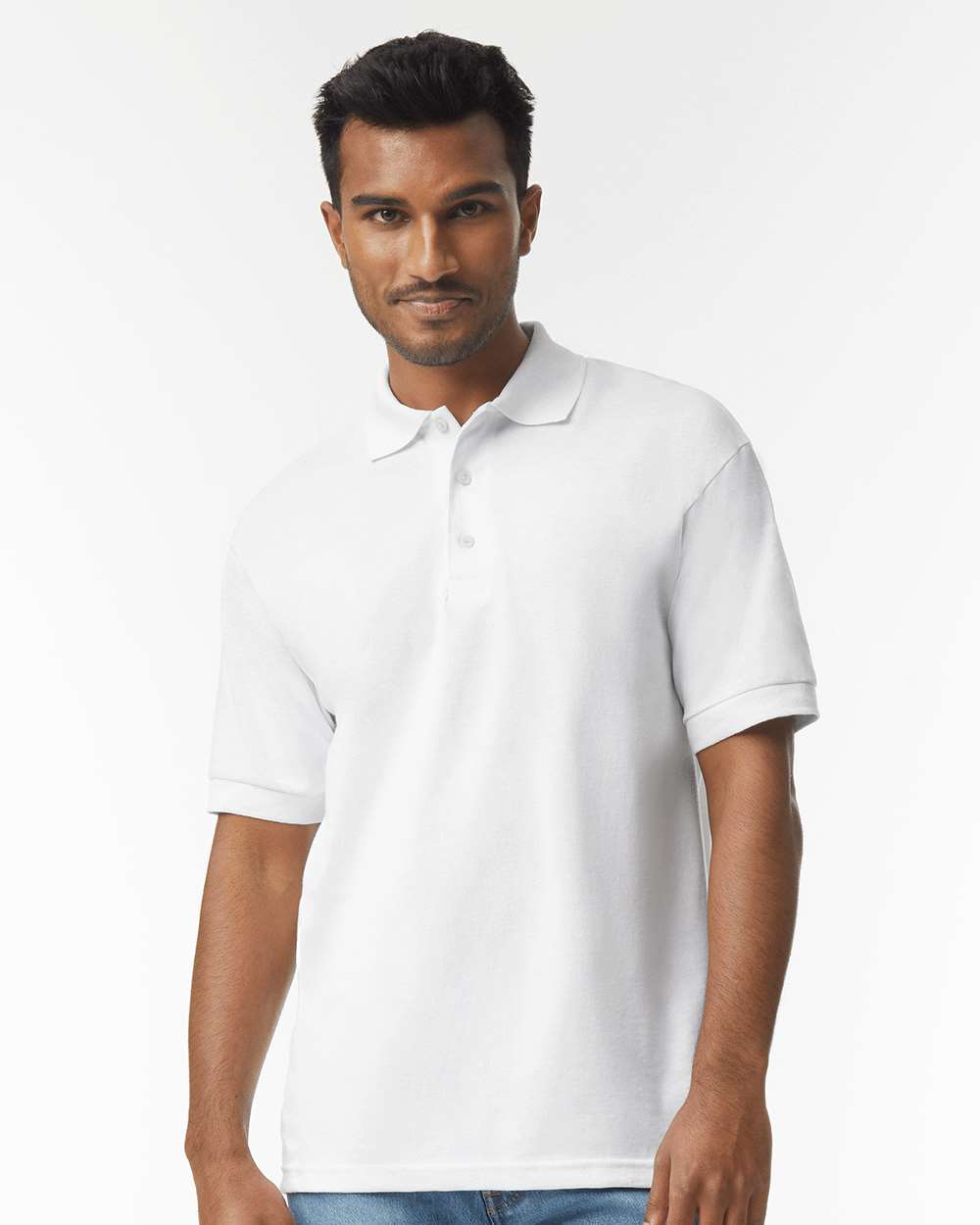 Classic – Gildan DryBlend polo, White