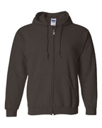 Gildan 18600 full-zip hoodie – Dark Chocolate