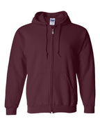 Gildan 18600 full-zip hoodie – Maroon