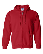 Gildan 18600 full-zip hoodie – Red