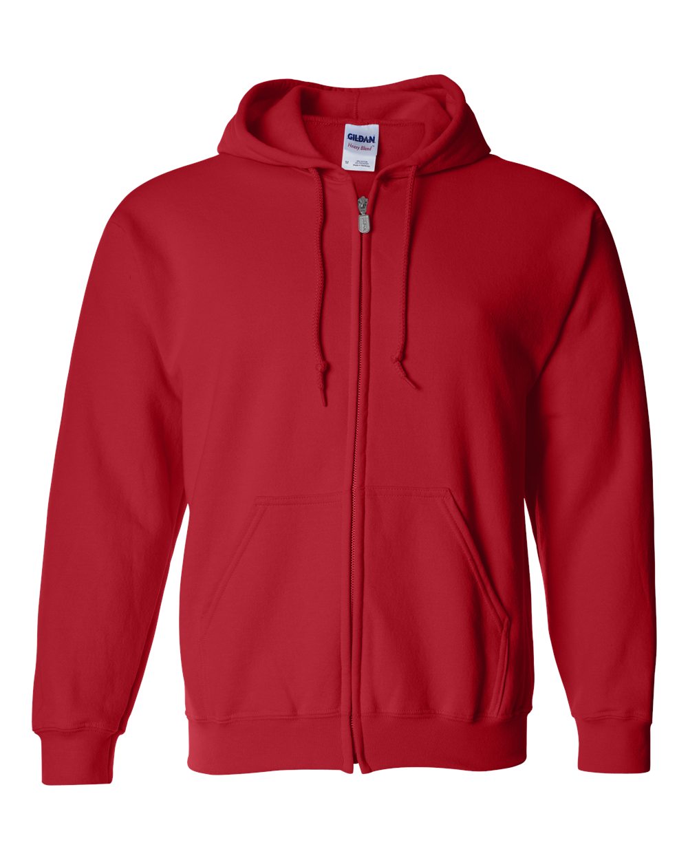 Gildan 18600 full-zip hoodie – Red