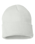 Sportsman SP12 cuffed beanie – White