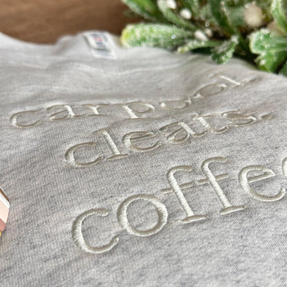 Soccer Mom Sweatshirt, Carpool Cleats Coffee, Sports Mom Crewneck