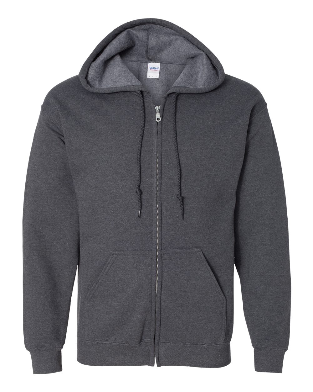 Gildan 18600 full-zip hoodie – Dark Heather