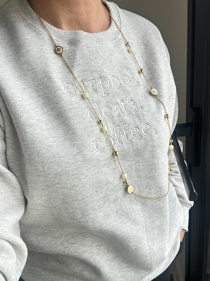 Soccer Mom Sweatshirt, Carpool Cleats Coffee, Sports Mom Crewneck