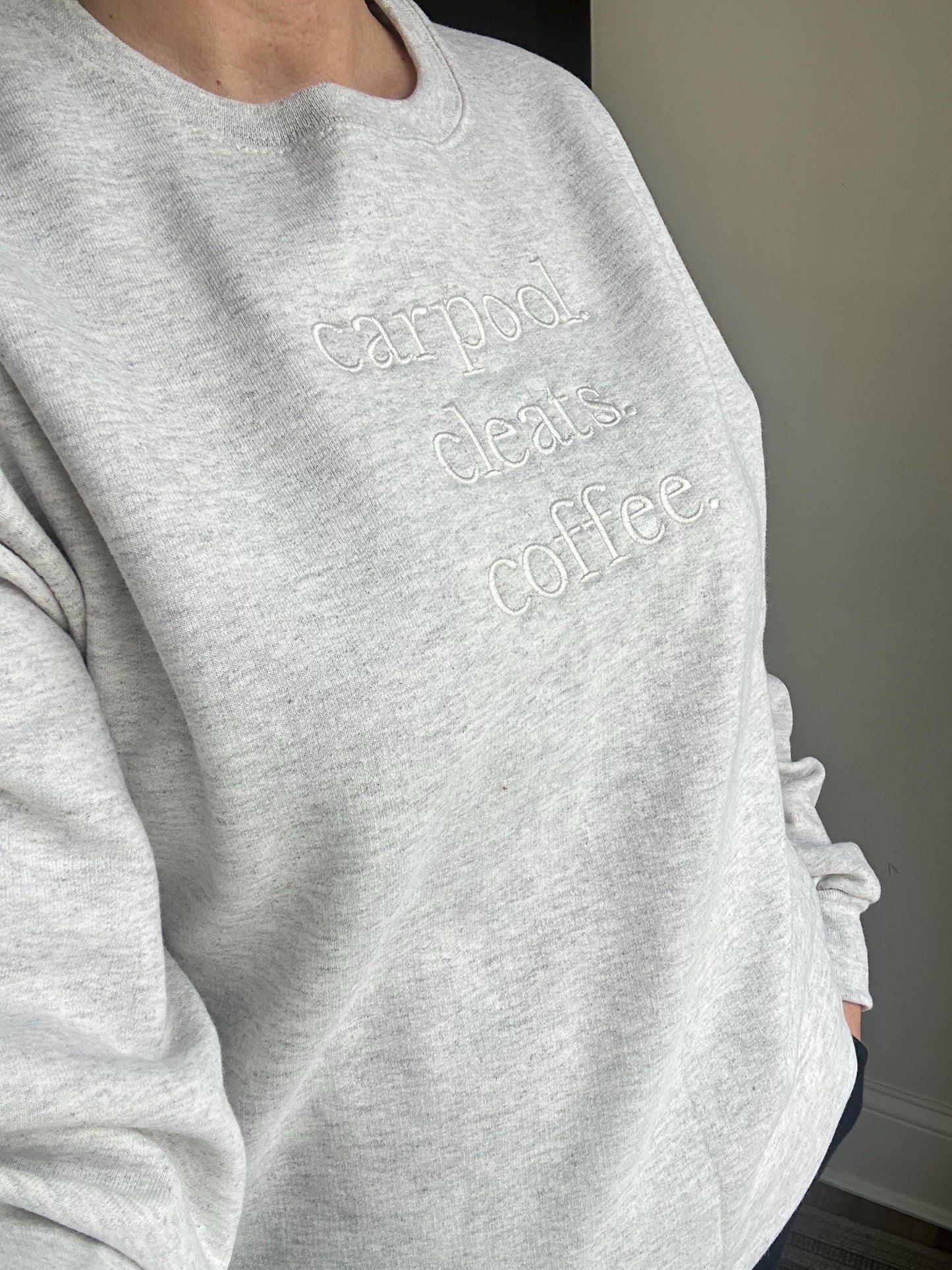 Soccer Mom Sweatshirt, Carpool Cleats Coffee, Sports Mom Crewneck