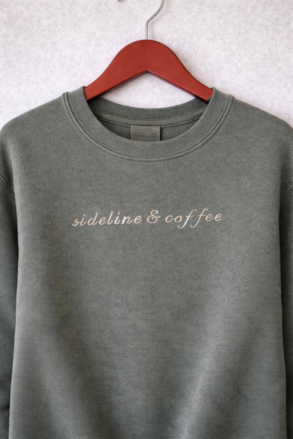 Embroidered Game Day Mom Sweatshirt | Comfort Colors Crewneck