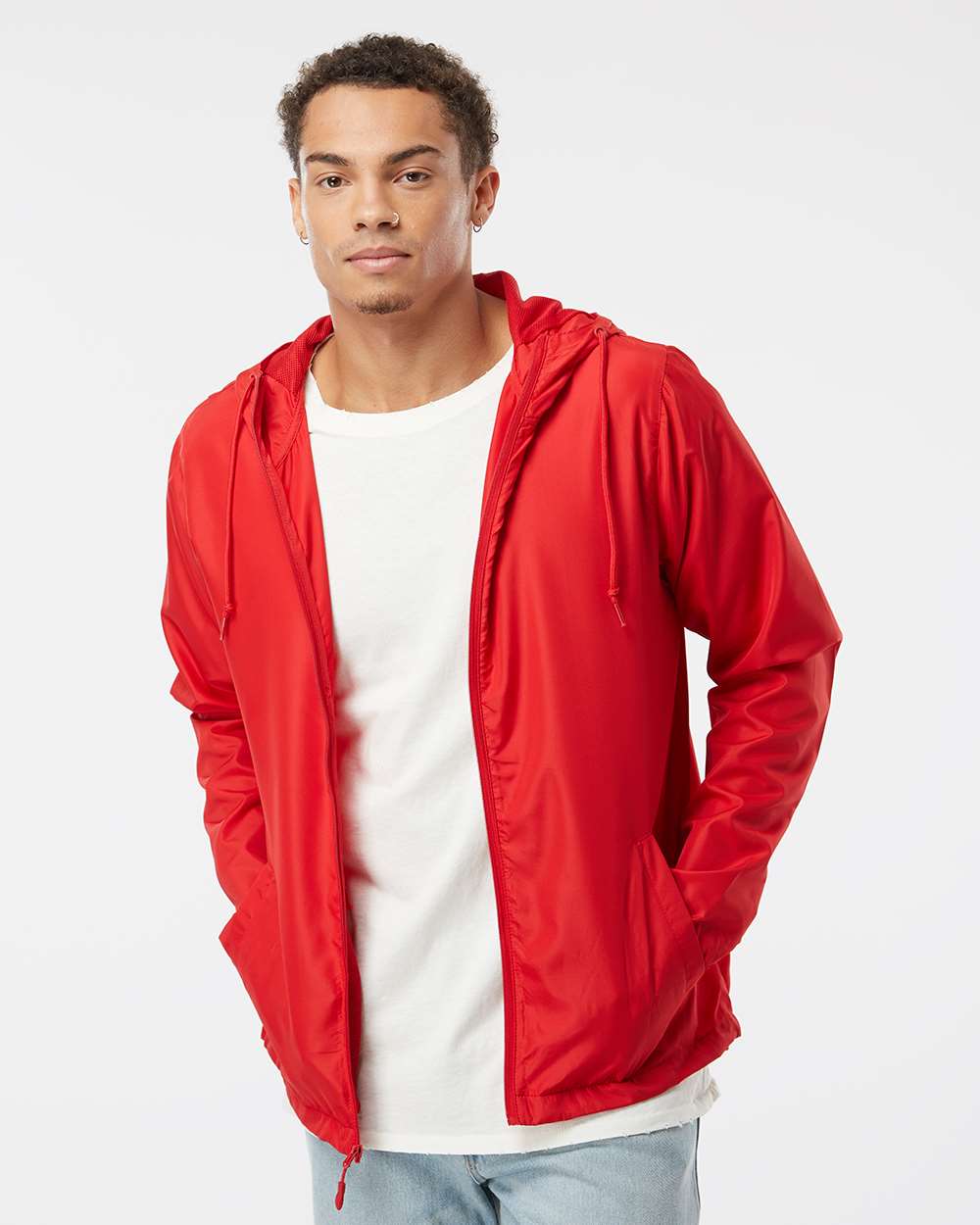 Independent EXP54LWZ windbreaker – Red