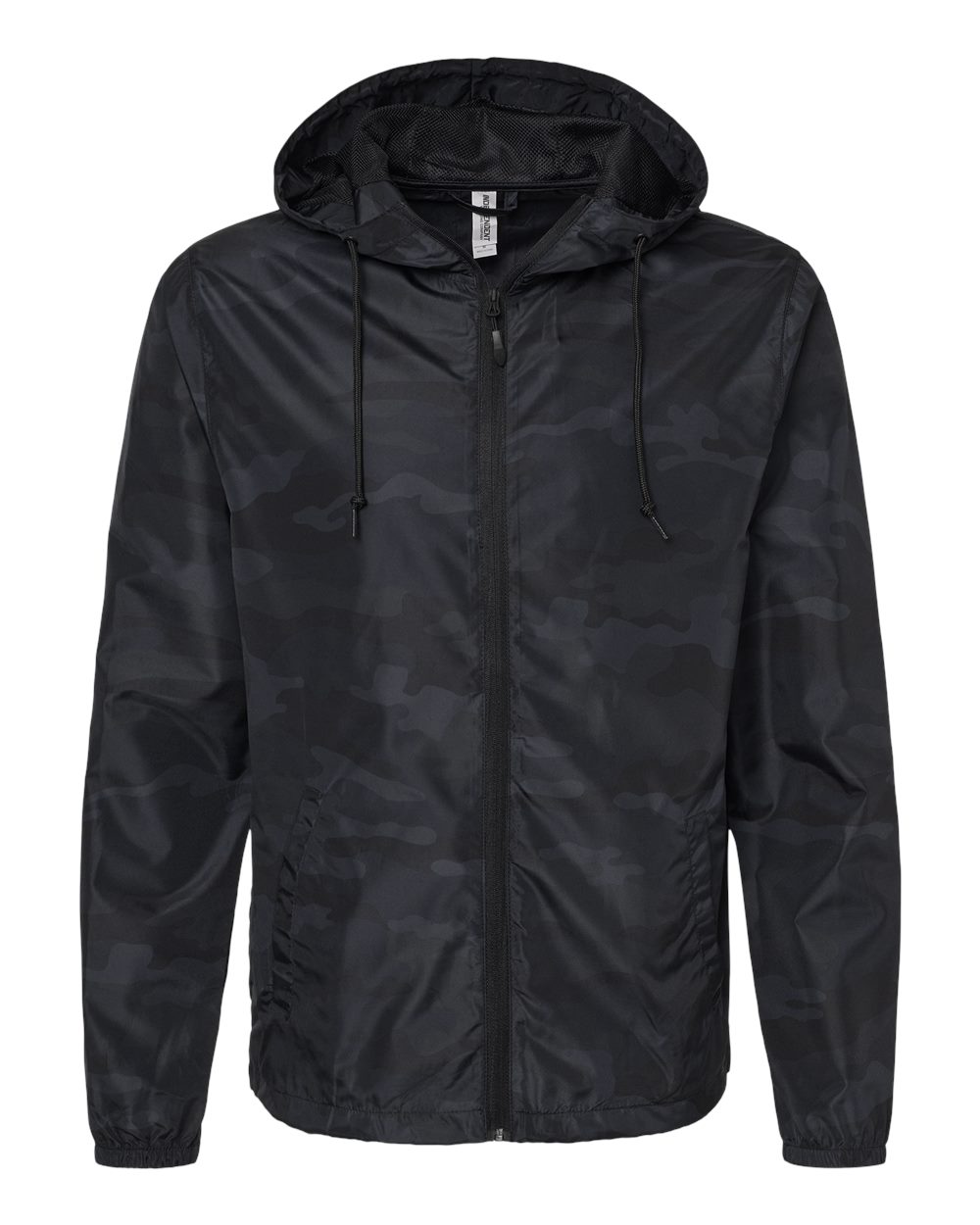 Independent EXP54LWZ windbreaker – Black Camo (front)