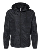 Independent EXP54LWZ windbreaker – Black Camo (front)