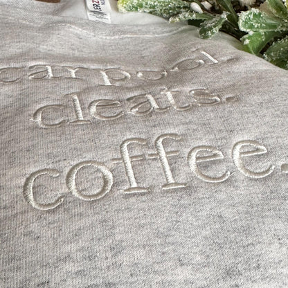 Soccer Mom Sweatshirt, Carpool Cleats Coffee, Sports Mom Crewneck