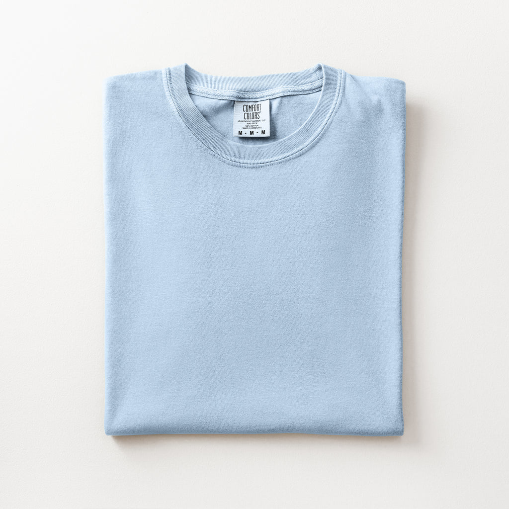 Comfort Colors Varsity Initial Shadow Block Embroidered T-Shirt
