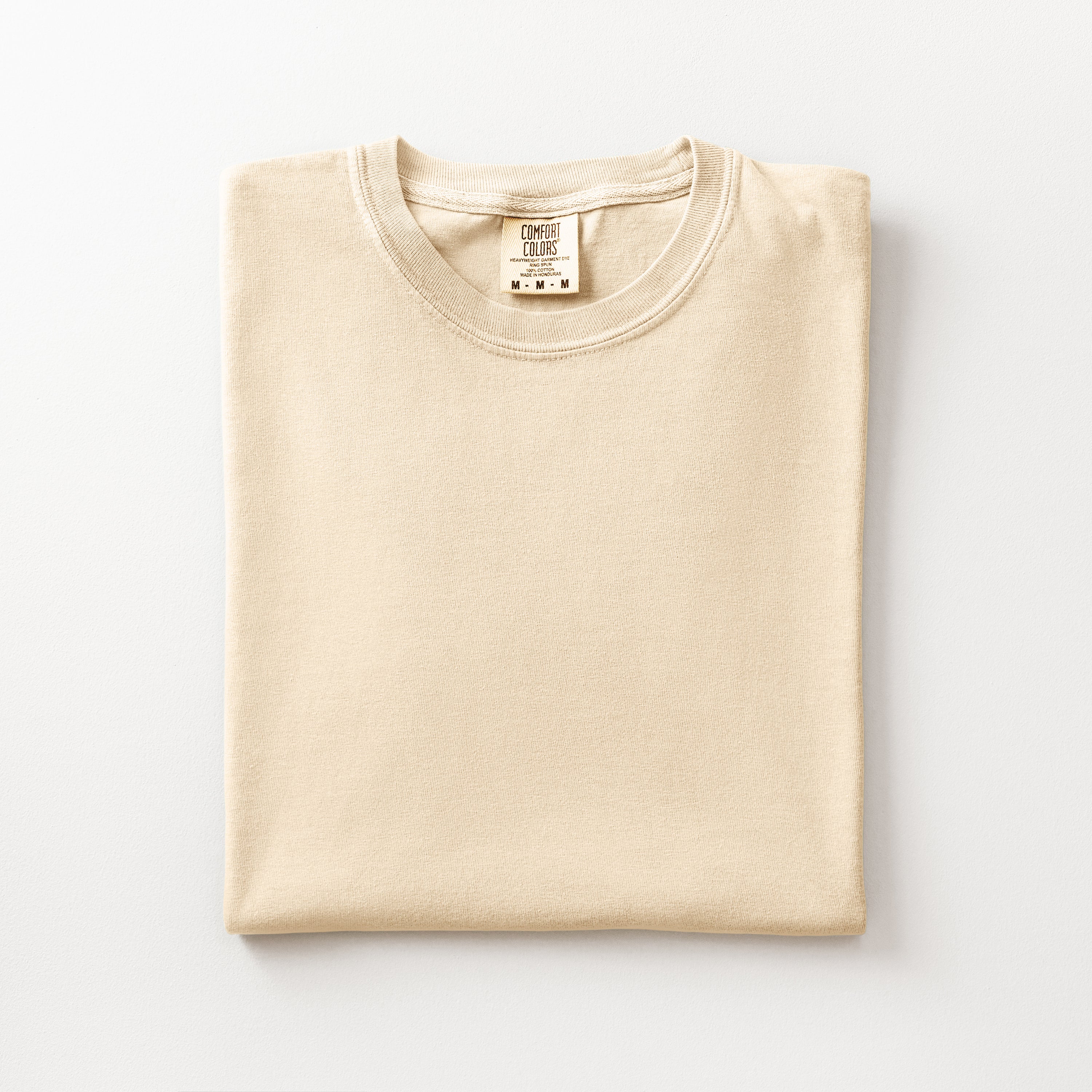 Comfort Colors Varsity Initial Shadow Block Embroidered T-Shirt