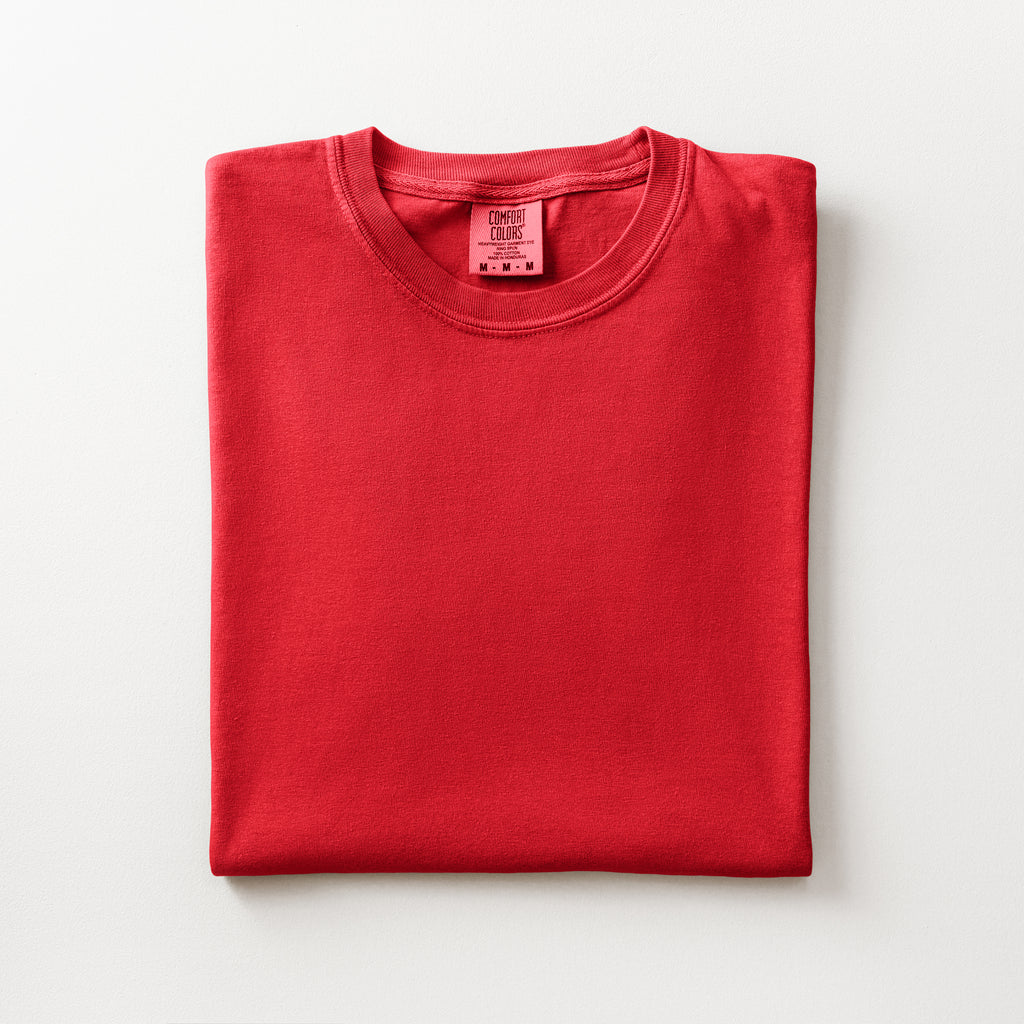 Comfort Colors Varsity Initial Shadow Block Embroidered T-Shirt