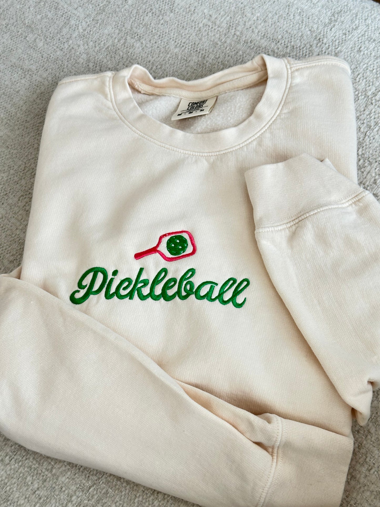 Pickleball Embroidered Sweatshirt