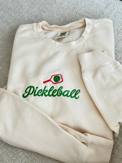Pickleball Embroidered Sweatshirt