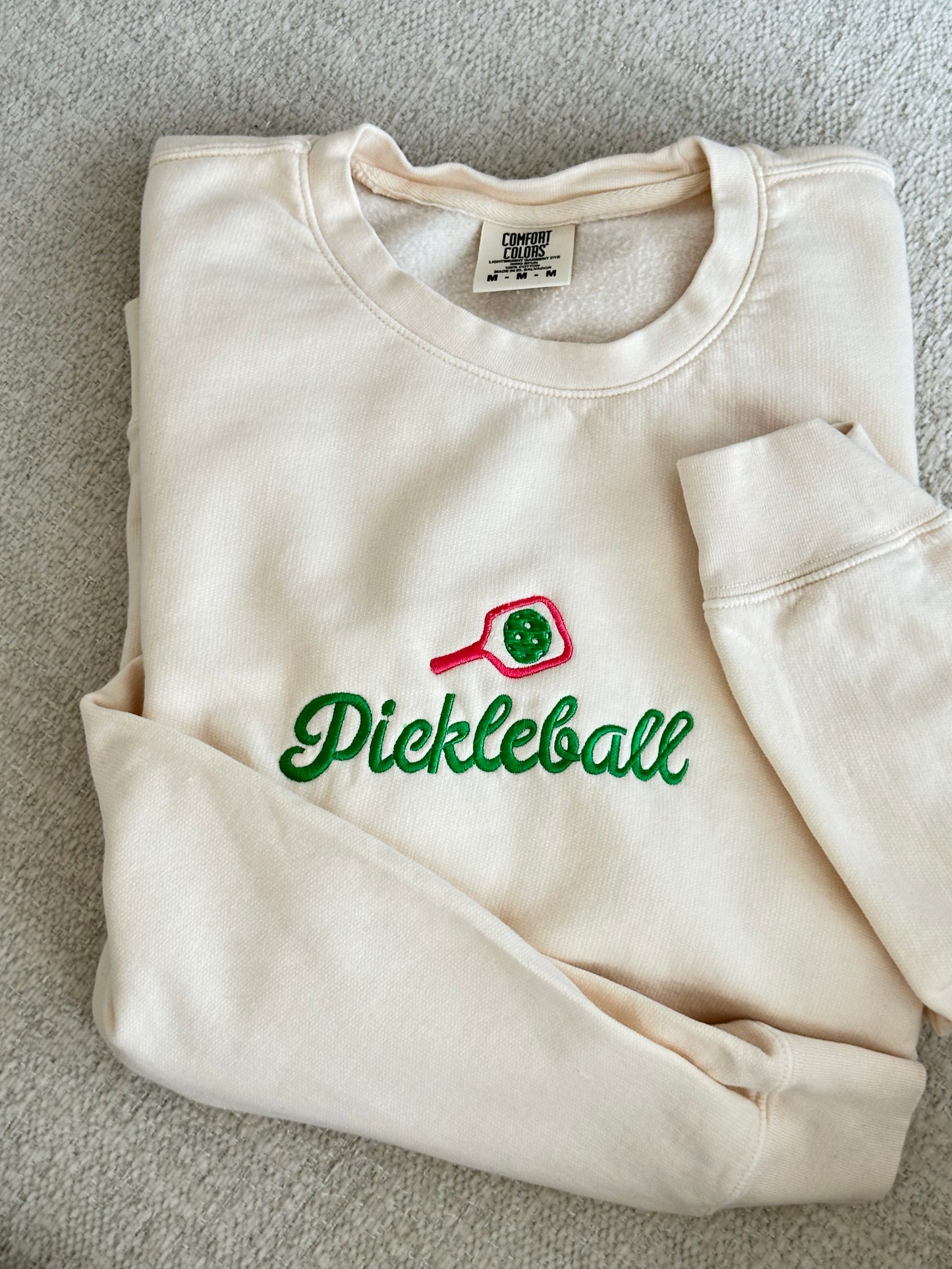 Pickleball Embroidered Sweatshirt