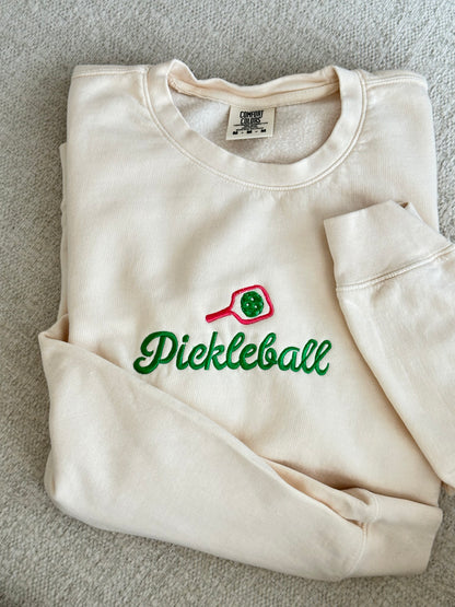 Pickleball Embroidered Sweatshirt