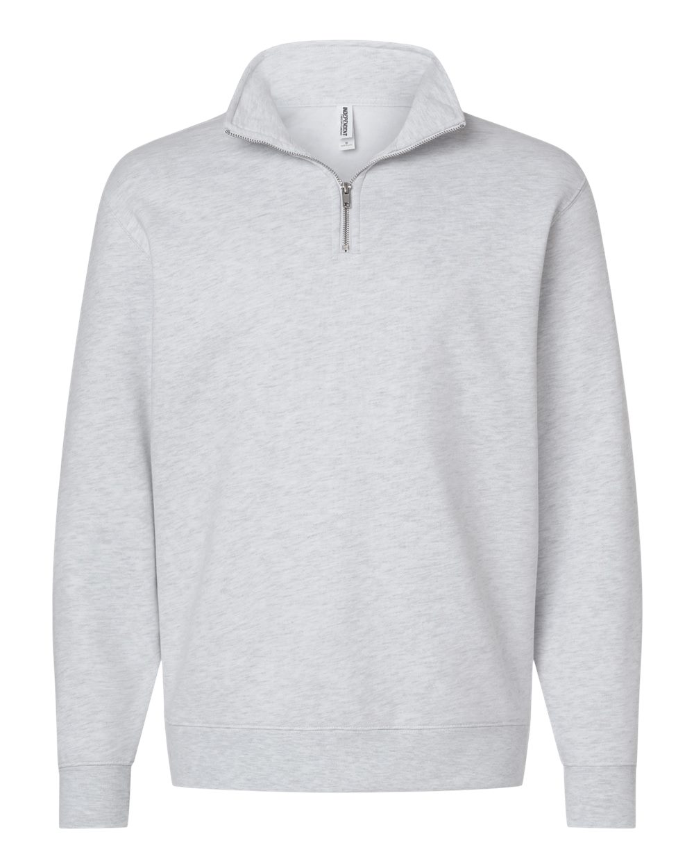 Quarter-zip pullover – Ash Heather