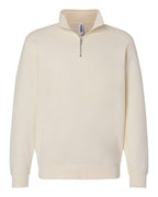 Quarter-zip pullover – Bone