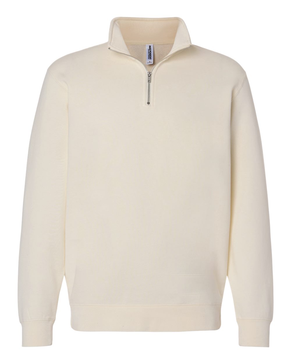 Quarter-zip pullover – Bone