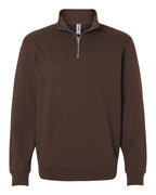 Quarter-zip pullover – Brown