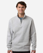 Quarter-zip pullover – Grey Heather