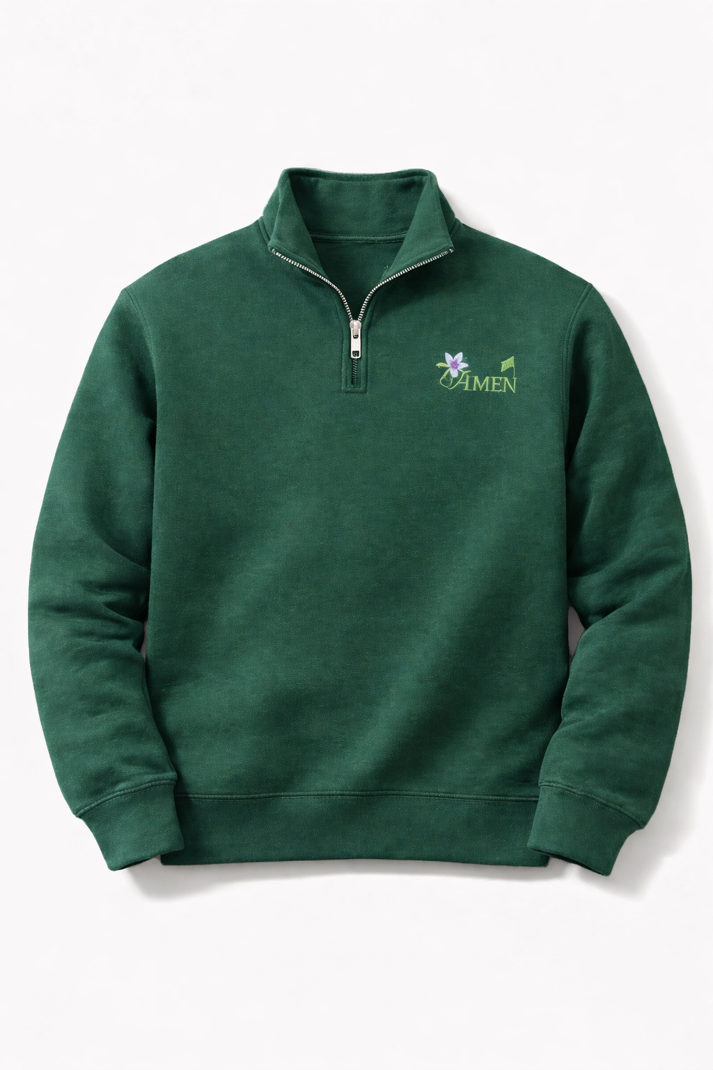 Amen Corner Quarter-Zip in Forest Green
