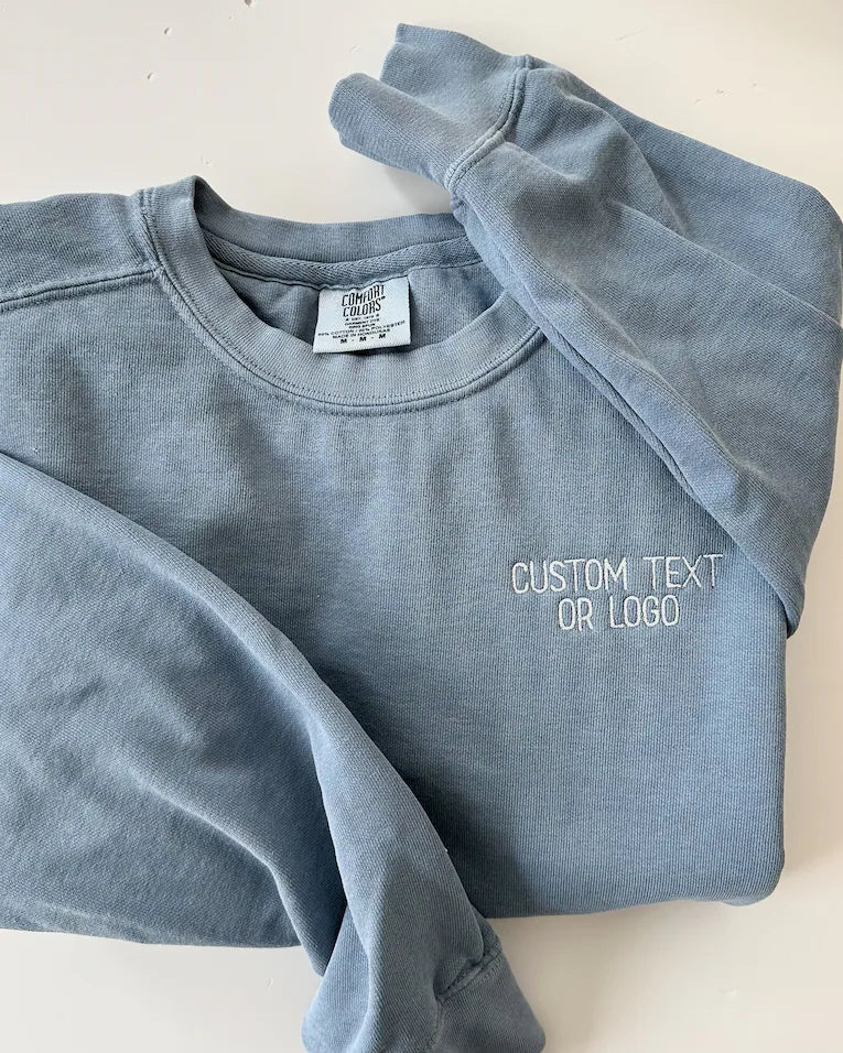 Custom Embroidered Comfort Colors T-Shirt | Your Logo Stitched on Premium Tee