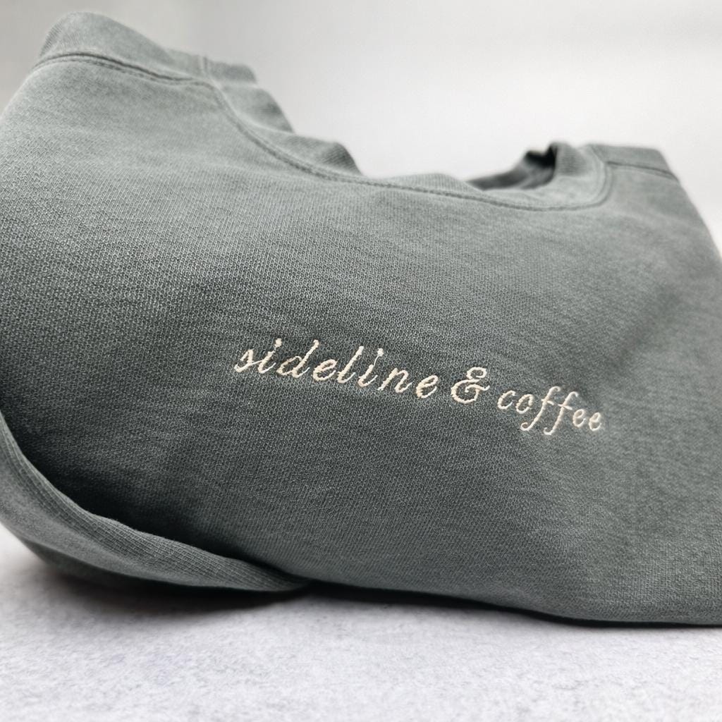 Embroidered Game Day Mom Sweatshirt | Comfort Colors Crewneck