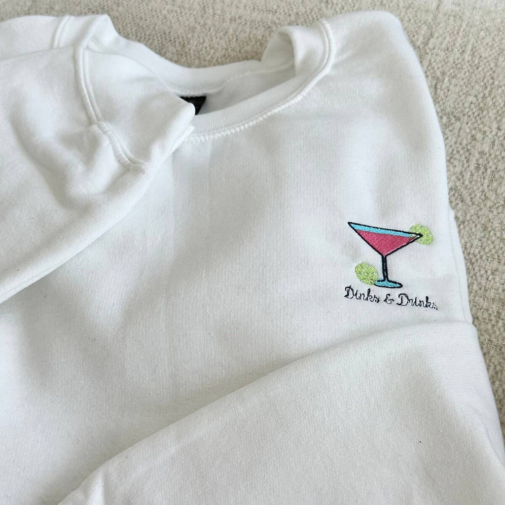 Dinks & Drinks Pickleball Crewneck