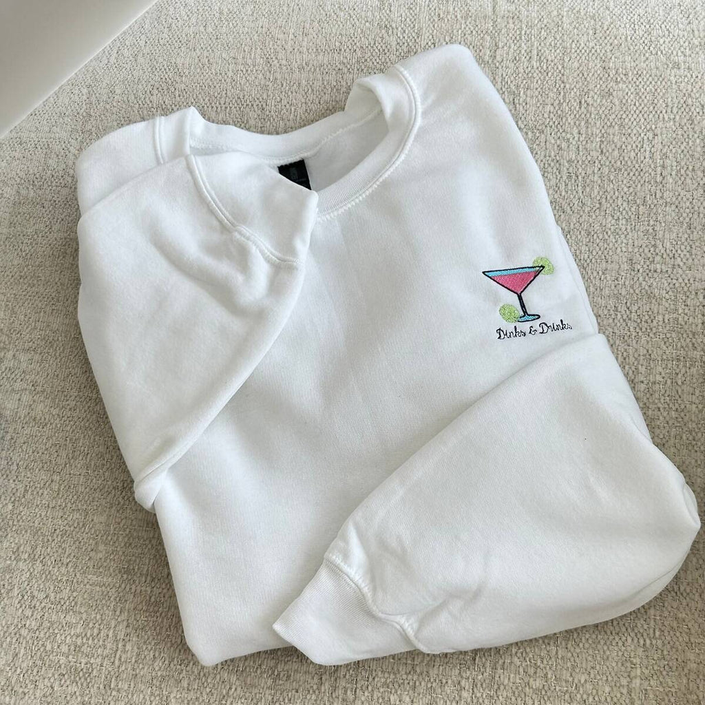 Dinks & Drinks Pickleball Crewneck