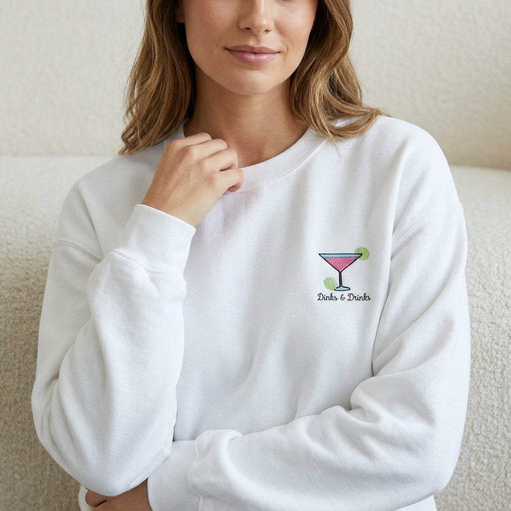 Dinks & Drinks Pickleball Crewneck - Women's Lifestyle