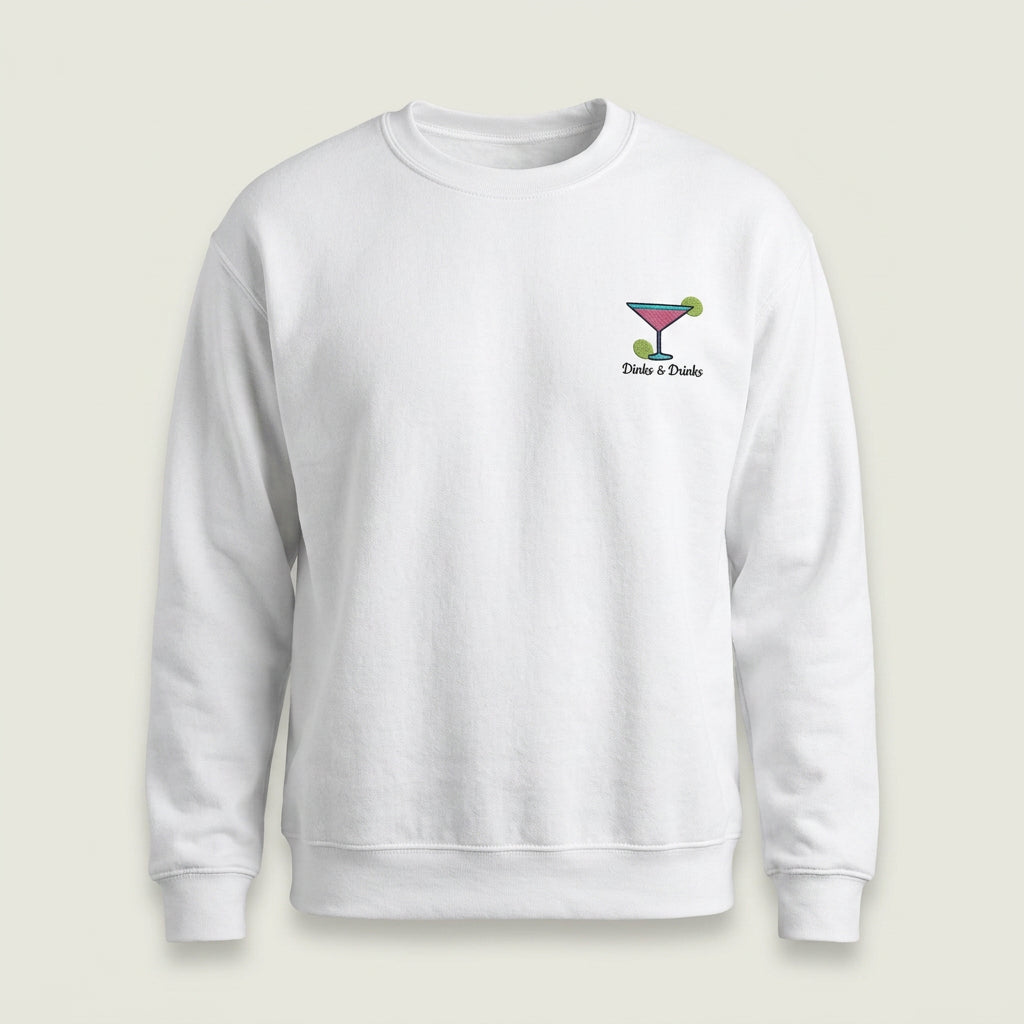 Dinks & Drinks Pickleball Crewneck - Studio Shot