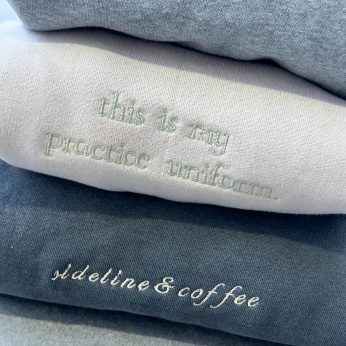 Embroidered Game Day Mom Sweatshirt | Comfort Colors Crewneck