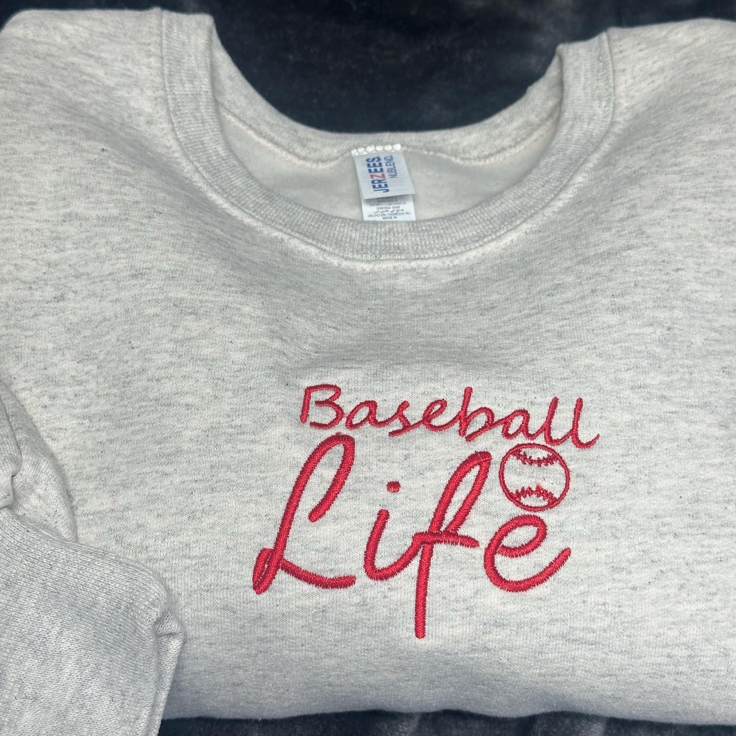 Baseball Mom Sweatshirt, Game Day Baseball Shirt Embroidered Sports Mom Crewneck  Sports Mom Gift