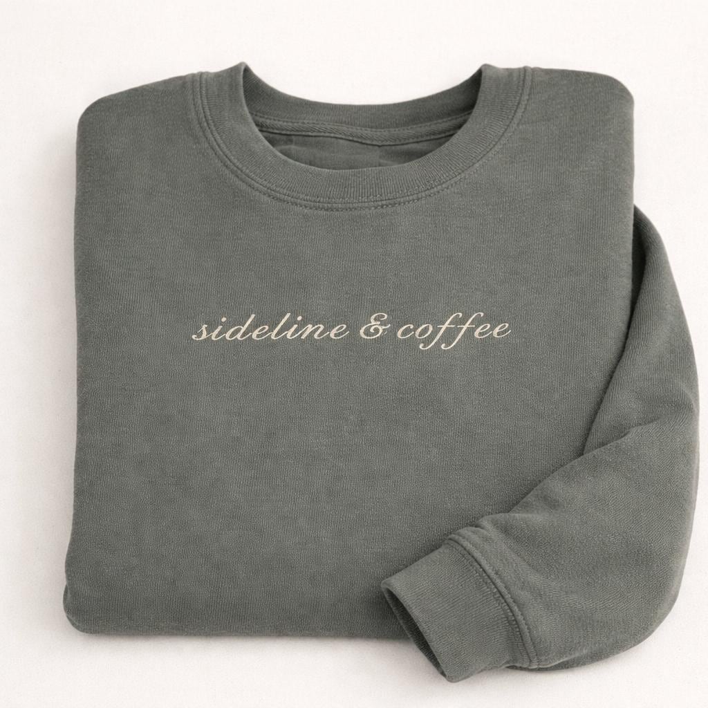 Embroidered Game Day Mom Sweatshirt | Comfort Colors Crewneck